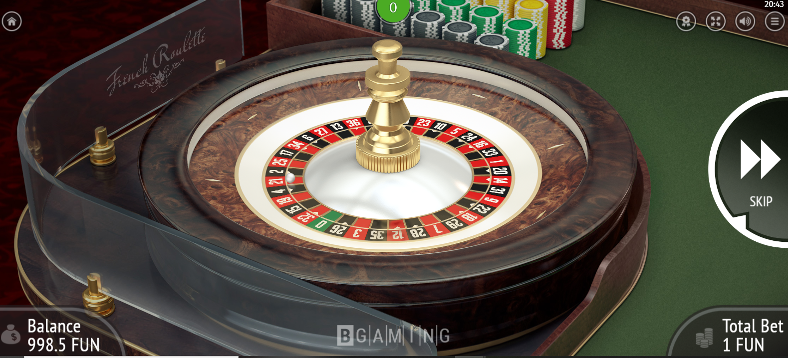 BGaming French Roulette Online Casino Wheel Layout