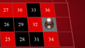 Winning Marker in EvoPlay French Roulette - Click here to play it the Cleopatra Casino