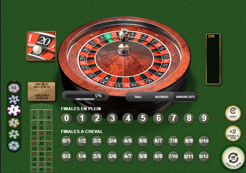 Premium French Roulette at EuroBet - Announce Bets