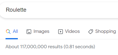 Roulette Searches on Google
