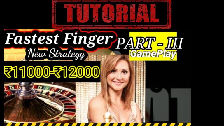 Fastest Finger (Part – III) | Tutorial | #Roulette #RouletteStar #OnlineCasino – Roulette Game Videos