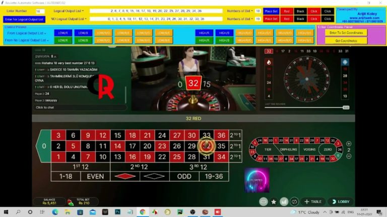 A.I Roulette software for Live roulette table | Auto roulette software with high accuracy |AI Gaming – Roulette Game Videos