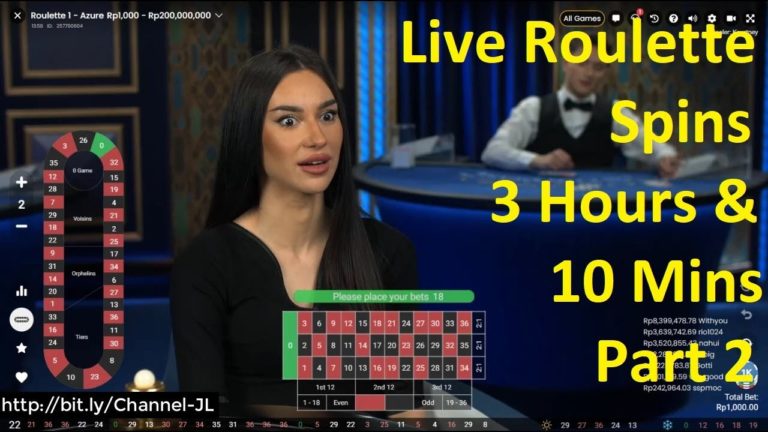 Live Roulette Spins 3 Hours and 10 Mins Part 2 (1 Hour 39 Mins) Roulette Azure – Roulette Game Videos