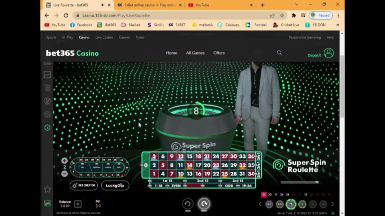 bet365 Live Roulette 5000$ USD Win100% – Roulette Game Videos