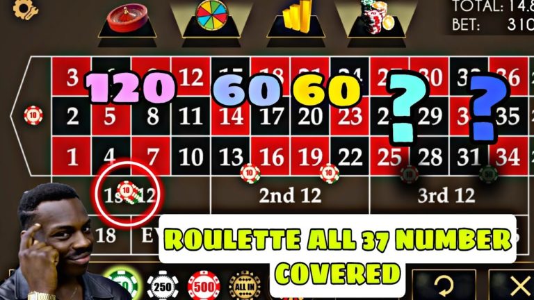Cover All 37 Number Of Roulette || Roulete 101% Sure Winning Strategy – Roulette Game Videos