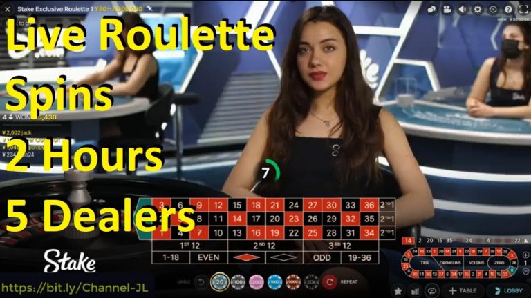 Live Roulette Spins 2 Hours 5 Dealers Stake Roulette – Roulette Game Videos
