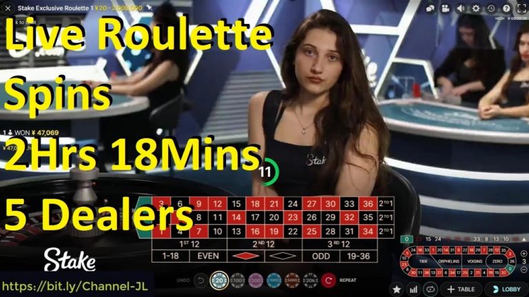 Live Roulette Spins 2 Hrs 18 Mins 5 Dealers Stake Roulette – Roulette Game Videos