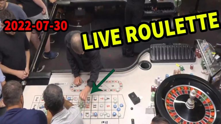 ROULETTE LIVE ⚠️ IN CASINO Session New TABLE FULL ✔️ – 2022-07-30 – Roulette Game Videos