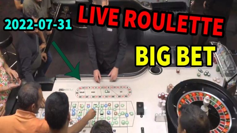 TABLE FULL ROULETTE LIVE in Casino New Session Sunday night 2022-07-31 – Roulette Game Videos