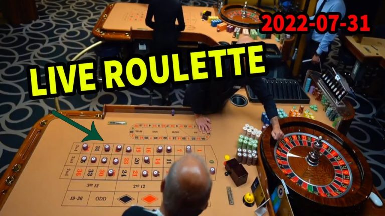 Table ROULETTE⚠️ Sunday a lot of bets IN CASINO LIVE ✔️ – 2022-07-31 – Roulette Game Videos