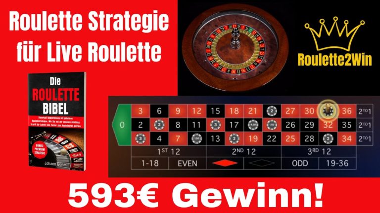 593€ mit Roulettesystem – Live Roulette im online Casino – online Geldverdienen – Roulette Game Videos