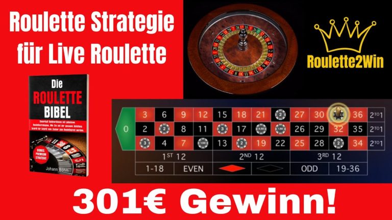 Auf 301€ mit Live Roulettesystem! – Live Roulette im Online Casino – Roulette Game Videos