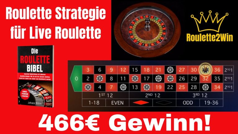 Mit Roulette Methode auf 466€ Profit mit Live Roulette – Geldverdienen im Online Casino – Roulette Game Videos