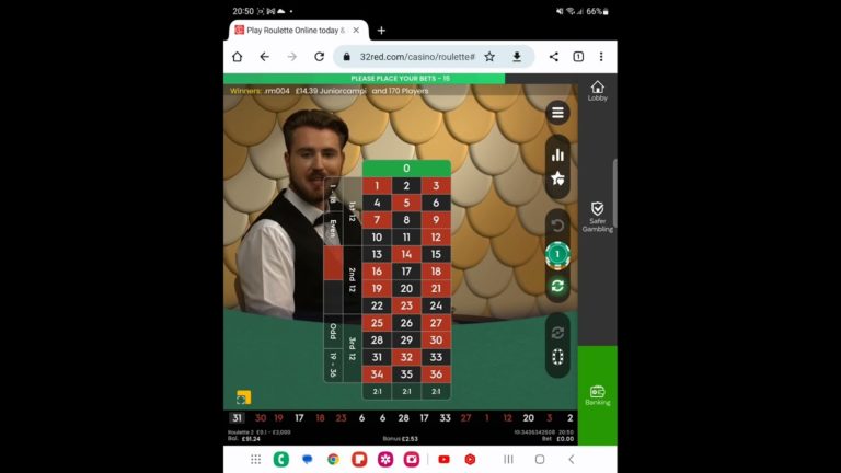 Live Roulette @ 32red pragmatic play – Roulette Game Videos
