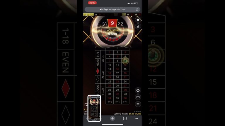 Live Roulette, My biggest win on lightning ⚡️Roulette ⚡️, Massive win, Subscribe – Roulette Game Videos