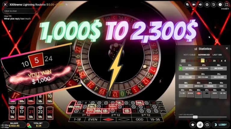 Back To Back ⚡1000x⚡600x Doubling Money on Lightning Roulette – Roulette Game Videos