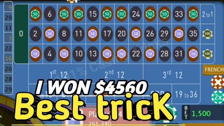 I Won $4560 Best Roulette Trick / Roulette Strategy TO Win / Roulette Tricks #money #casino #viral – Roulette Game Videos