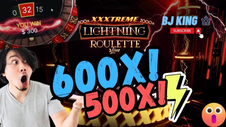 600x⚡500x⚡Lightning Win || XXXtreme Lightning Roulette – Roulette Game Videos