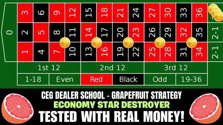 CEG Dealer School Grapefruit Roulette Strategy: Real Money Test – Roulette Game Videos