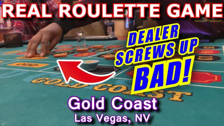 TRAINEE DEALER SCREWS UP! – Live Roulette Game #30 – Gold Coast, Las Vegas, NV – Inside the Casino – Roulette Game Videos