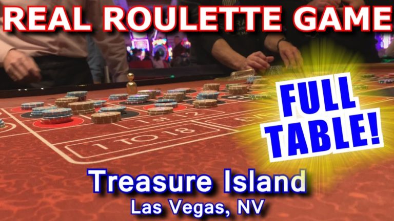 FUN, BUSY TABLE!! – Live Roulette Game #35 – Treasure Island, Las Vegas, NV – Inside the Casino – Roulette Game Videos