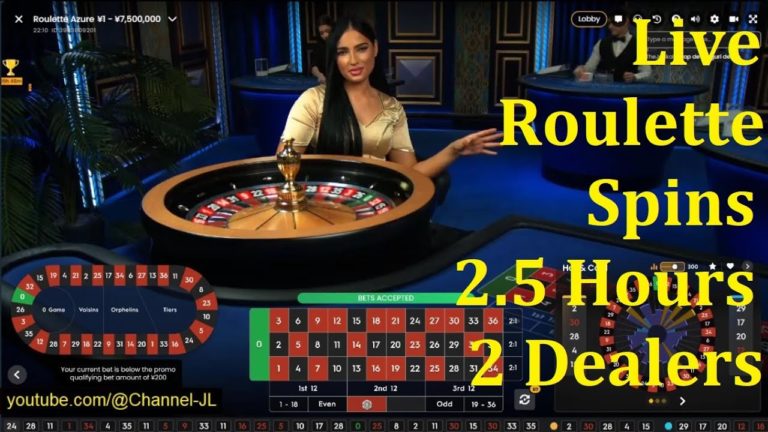 Live Roulette Spins 2.5 Hours 2 Dealers – 2024 Jan 03 – Roulette Game Videos